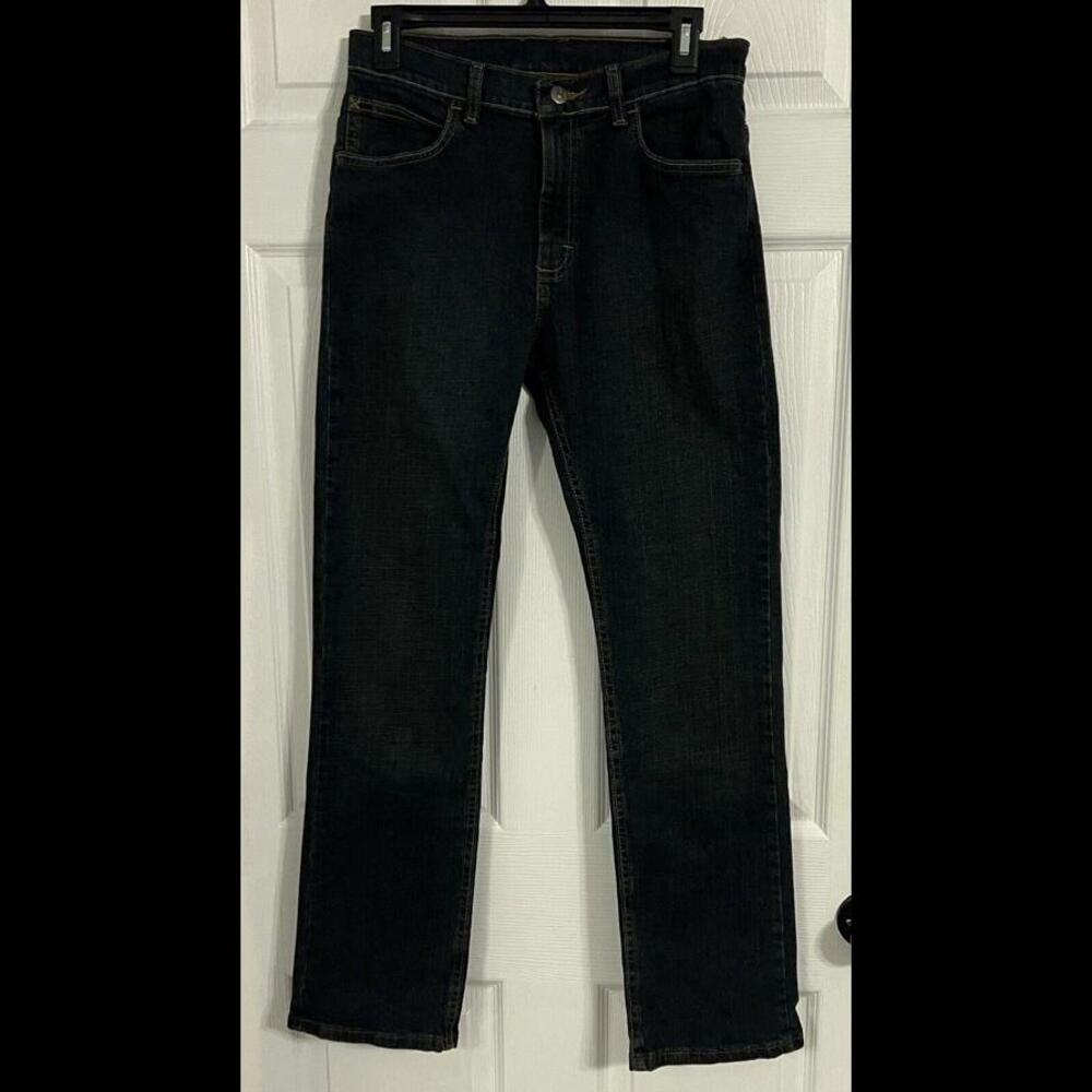 Wrangler Boys Dark Wash Size 16 Regular Adjustable Waist Blue Jeans Red Tag
